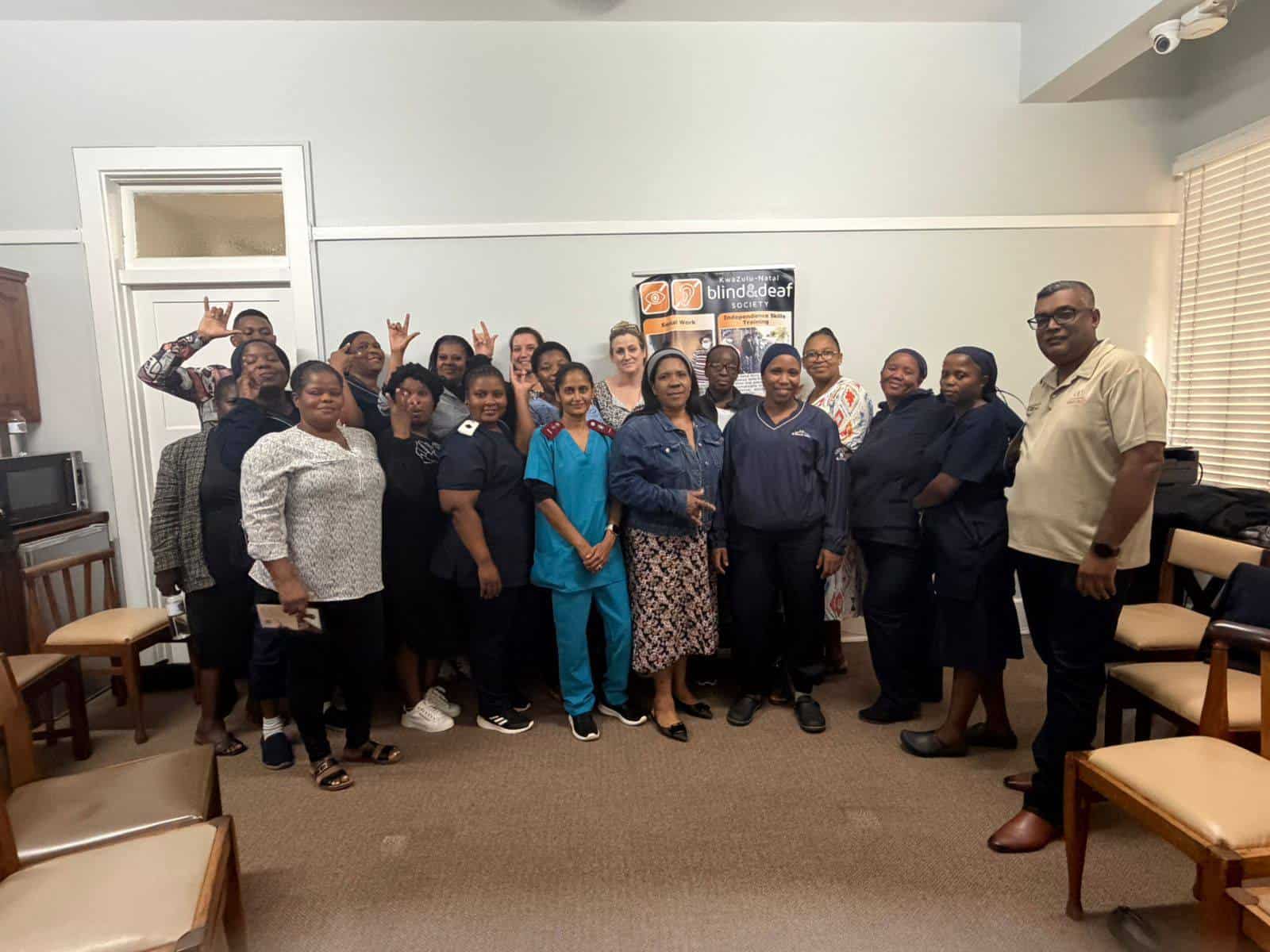 Workshop equips caregivers with skills to support blind and deaf residents